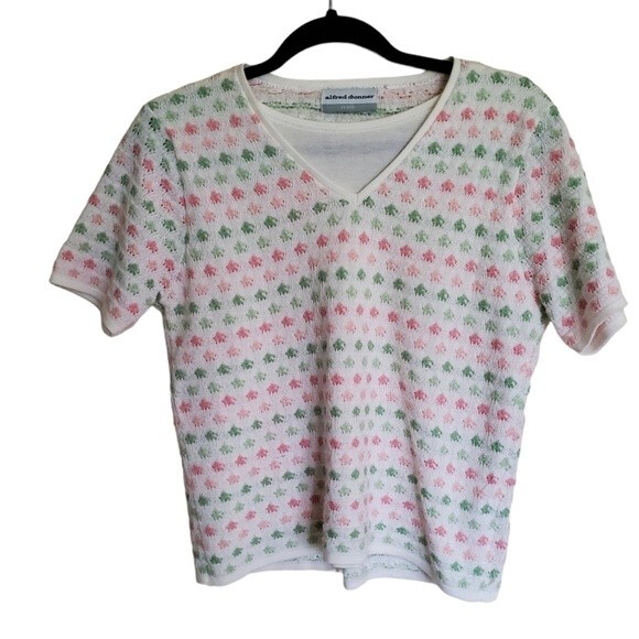 Alfred Dunner Sweaters - Vintage Short Sleeve Grandmacore‎ Sweater